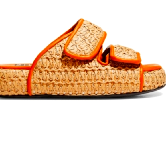 Simon Miller Woven Raffia Vegan Cro Slide Sandals...Size 41/10-11 - Picture 2 of 13